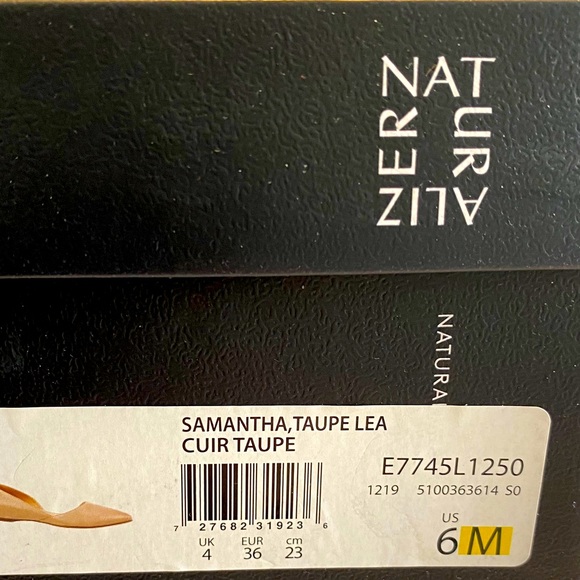 NWT Taupe Leather Naturalizer Flat - Picture 3 of 5